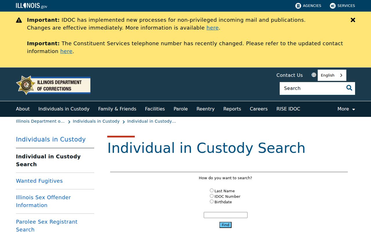 Orland Park residents directory Illinois custody search