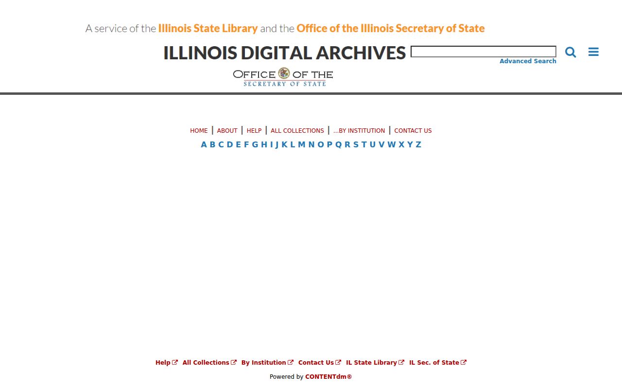 Illinois Digital Archives institution search for Orland Park neighborhood history